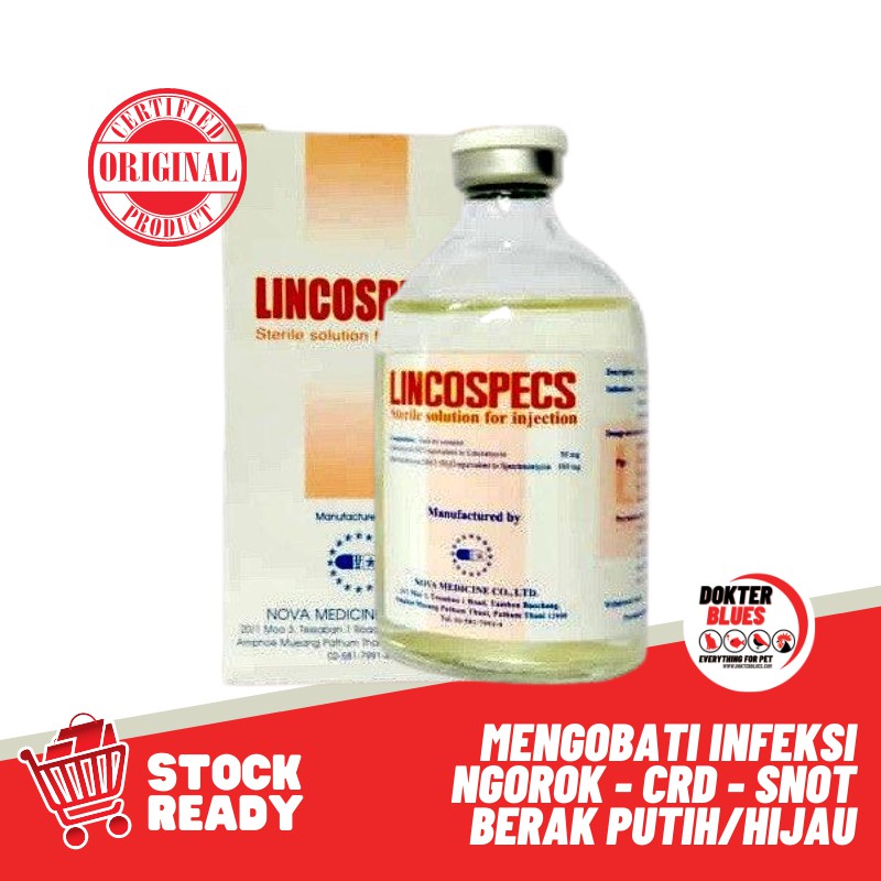 Lincospecs Lincospec Obat Aneka Infeksi Pada Ayam Babi Sapi Kerbau Dll Shopee Indonesia