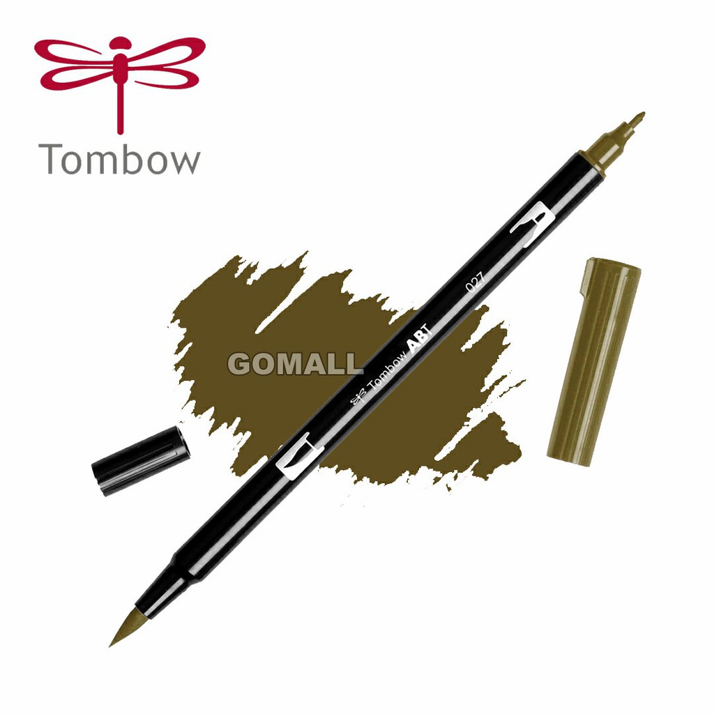 

Dual brush pen Tombow Art Marker ABT 027 Dark Ochre