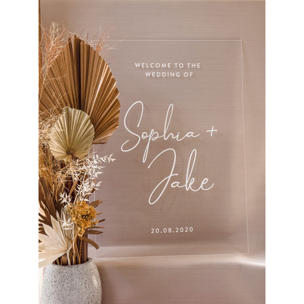ACRYLIC WELCOME SIGN