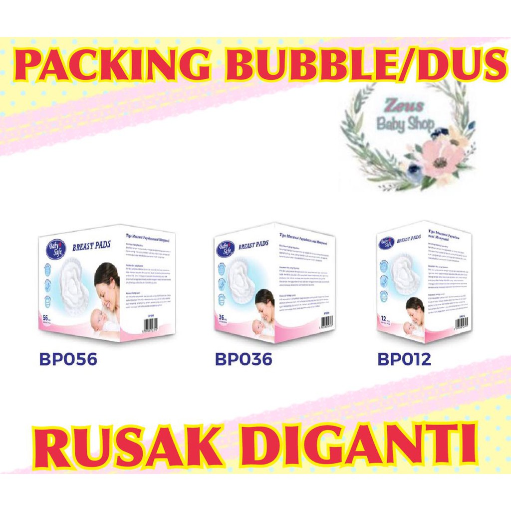 Baby Safe Breast Pad 36 &amp; 56pcs - Penyerap Asi