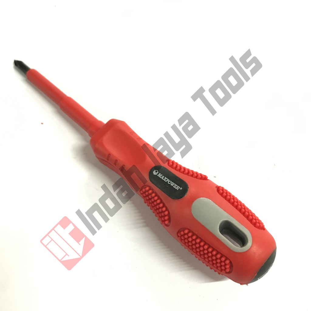 MAXPOWER Obeng Listrik PLUS PH1 x 75 mm - Isolated 1000V Screwdriver