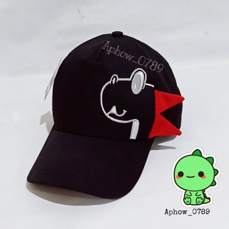 Topi Anak Bordir Dino / Topi Bassball Anak Bordir Dinosaurus Topi murah anak