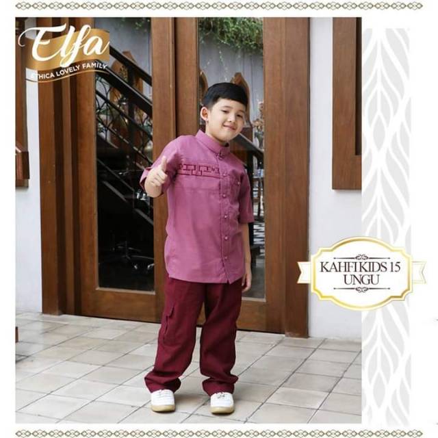 KAHFI KIDS 15 ~ Koko Anak warna Ungu