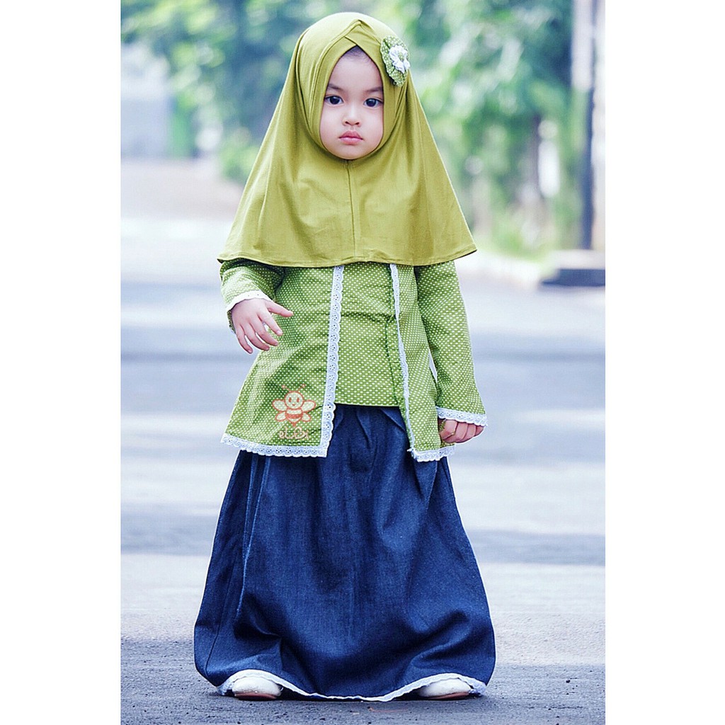 Baju Muslim Anak Balita Perempuan Calista Set