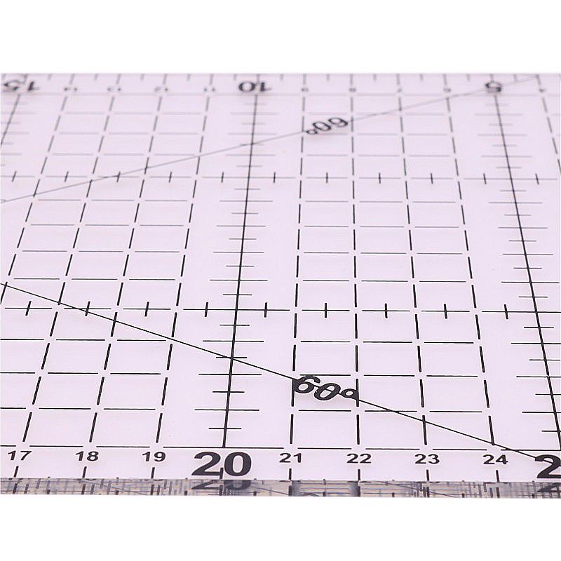 Penggaris Jahit Quilting Ruler Akrilik Tebal Desain Patchwork Ruler Penggaris Pola 15cm X 50cm Untuk Alat Jahit