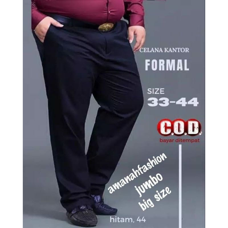 Celana kerja pria JUMBO/BIG SIZE/celna bahan pria jumbo/big size