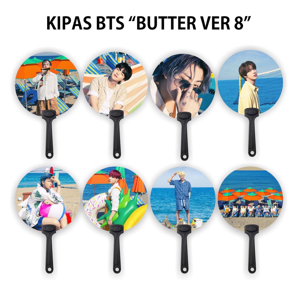 [READY STOCK] KIPAS TANGAN / HANDFAN BTS BUTTER VER 8