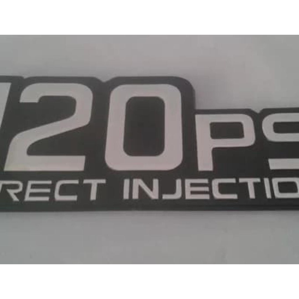emblem tulisan 120PS