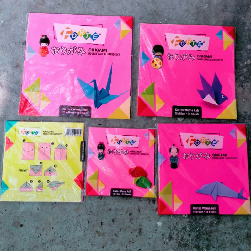 

Origami Warna Bolak -Balik isi 25 Lembar Grosir