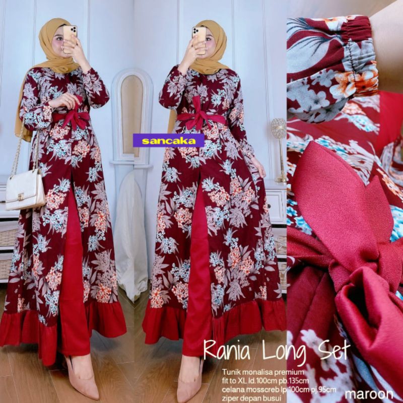 RANIA LONG SET ORIGINAL SANCAKA