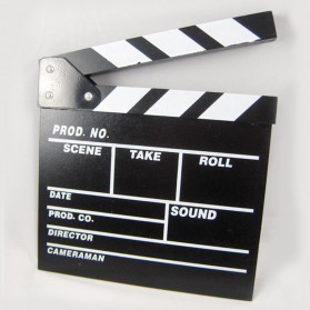 TaffSTUDIO Woopower Profesional Clapper Board Classical Movie Film TP301 Black Grab Medan