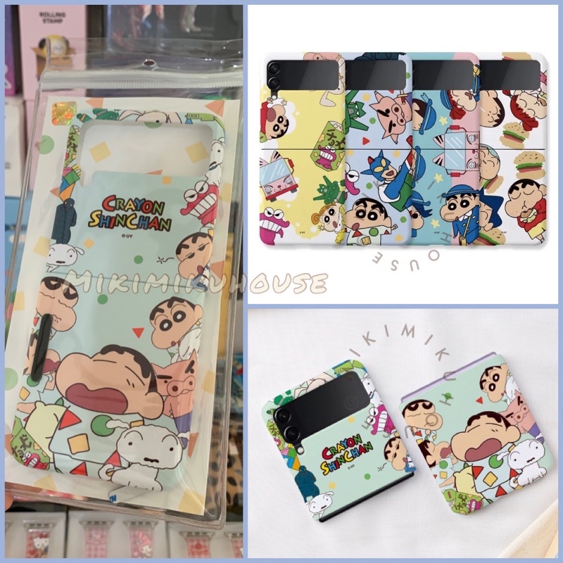 Z FLIP 4 5 6 OFFICIAL KOREA SHINCHAN Z FLIP 3 SLIM CASE KOREAN ZFLIP3 SINCHAN ZFLIP SAMSUNG CASING C