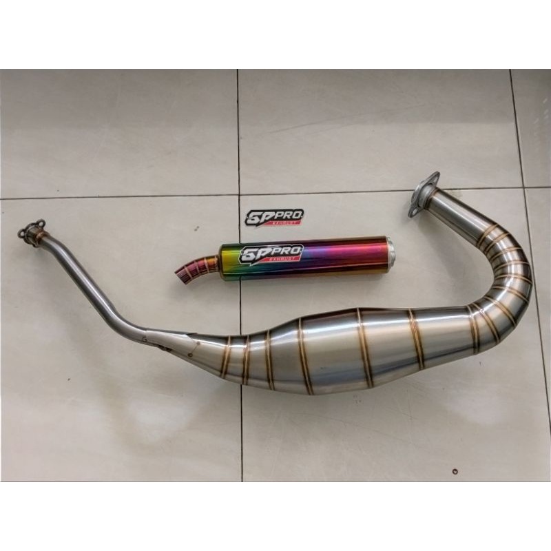 knalpot ninja 2tak silincer pelangi model cobra ai tech
