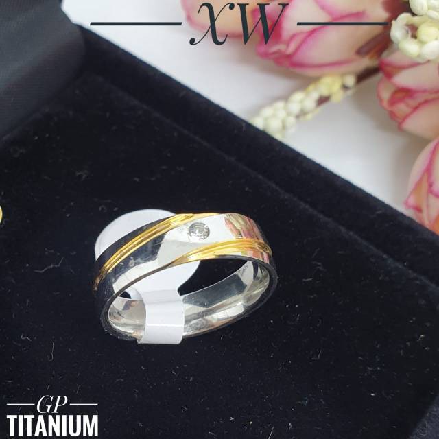 Cincin titanium mixcolor mata RGK38
