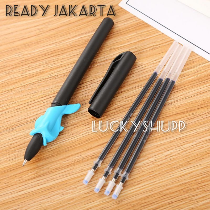 

Pulpen Ajaib Magic Pen Menghapus Otomatis Tanpa dihapus Tulisan Bisa Hilang satu set dengan Refill