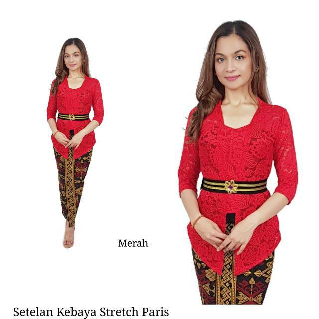 Setelan Kebaya strech Paris