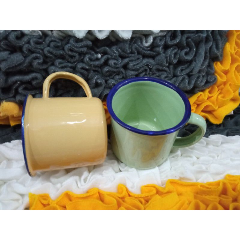 Cangkir / Mug Enamel 6cm Tradisional