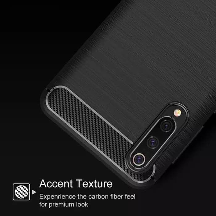 Xiaomi Mi 9 Mi9 Soft Case Brushed Carbon - Hitam