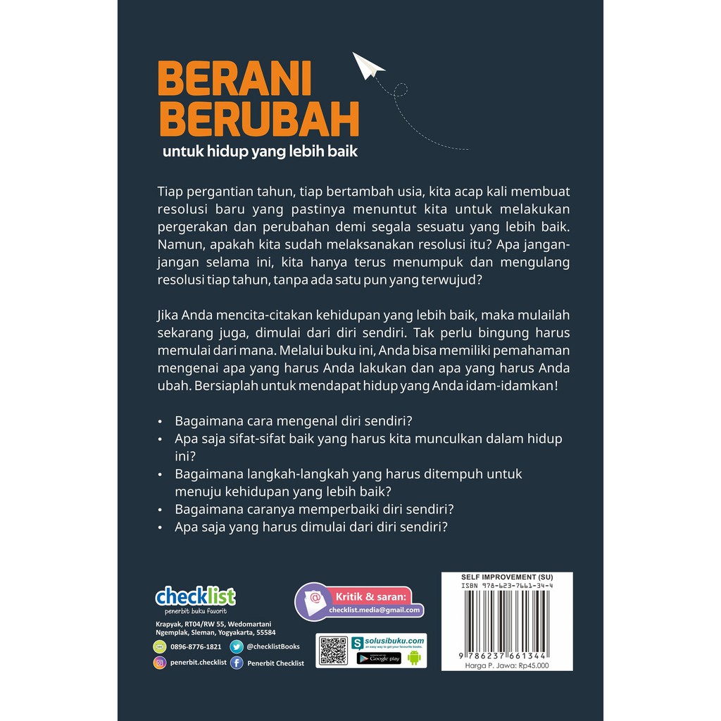 Berani Berubah Untuk Hidup Yang Lebih Baik (Checklist)