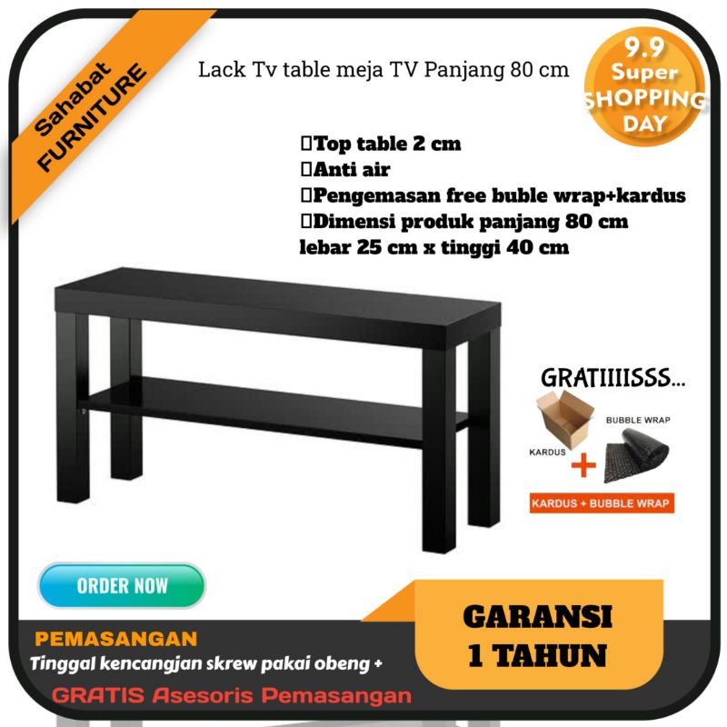 Meja Tv / LACK TV TABLE 80 cm