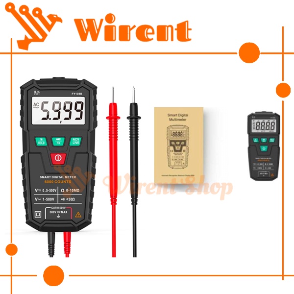 FUYI FY108A Smart Multimeter Digital Otomatis|Multitester mini Cerdas