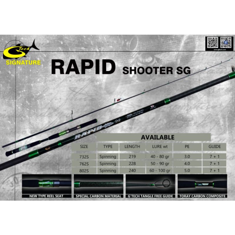 Rod POPPING GTECH RAPID SHOOTER SG