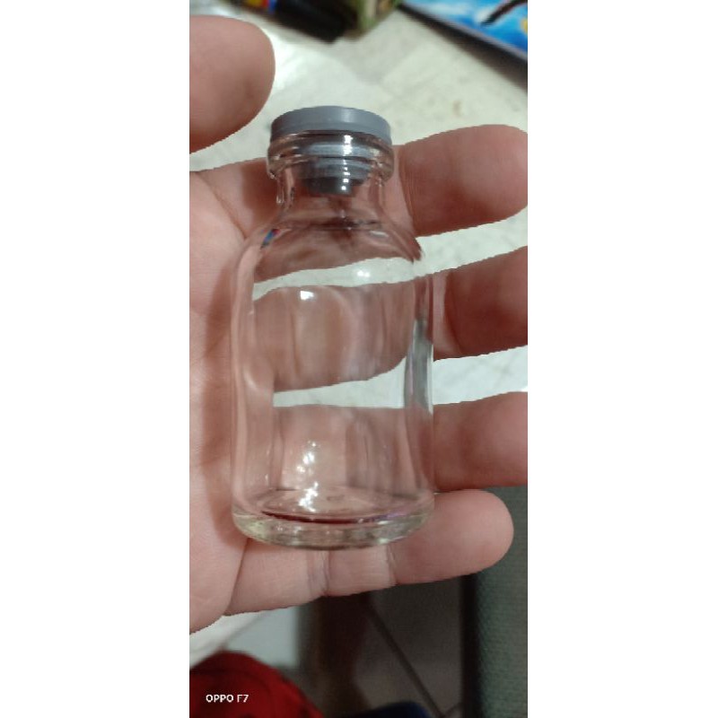 botol kaca 20ml vial penisilin penisillin beling tutup karet obat masker hiasan wadah 15ml