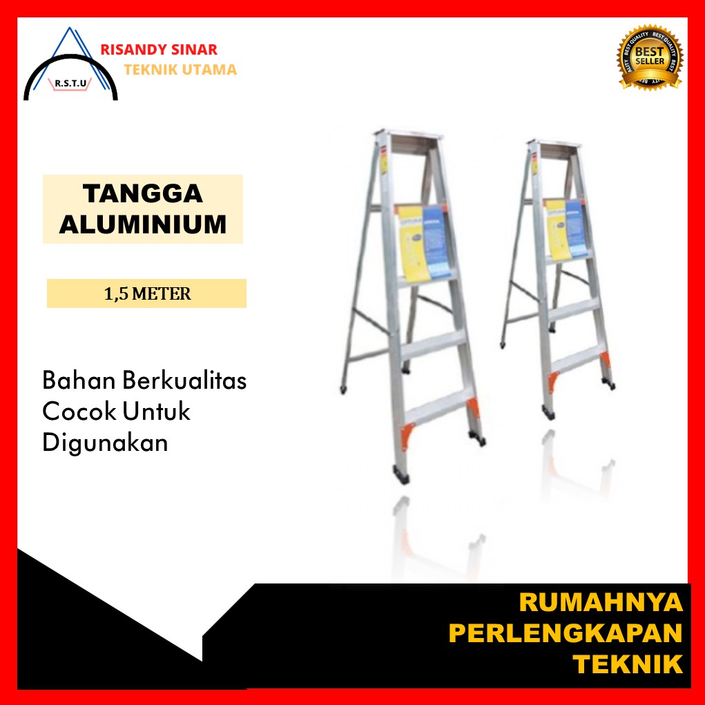 tangga aluminium | tangga lipat | TANGGA ALUMUNIUM LIPAT FORTUNA ARENA 1,5M