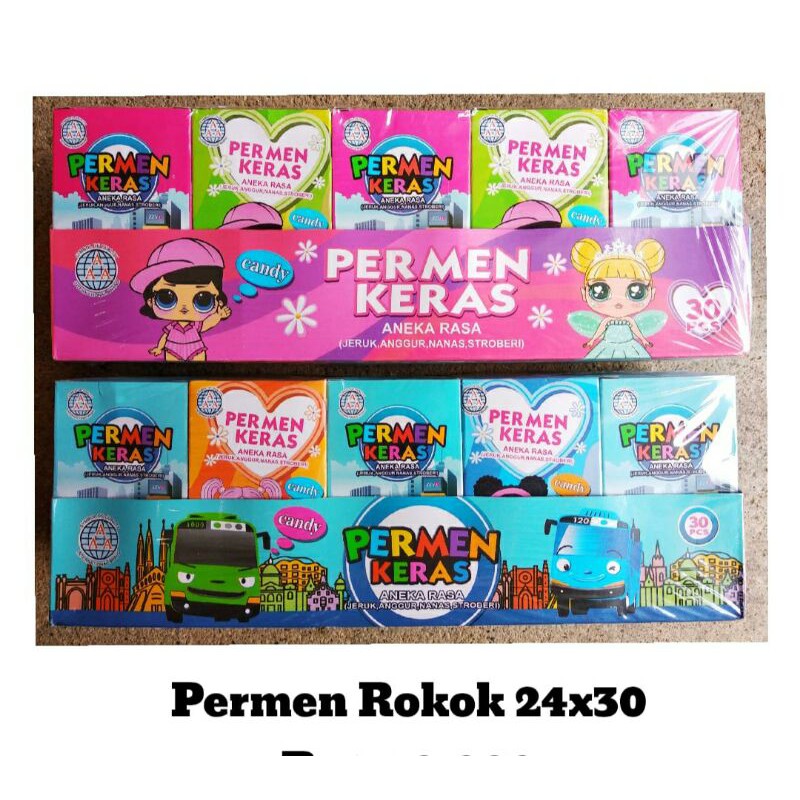 Permen Aneka Rasa Bentuk Rokok isi 30pcs