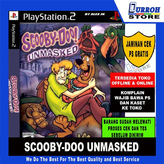 KASET GAME PS 2 SCOOBY DOO UNMASKED