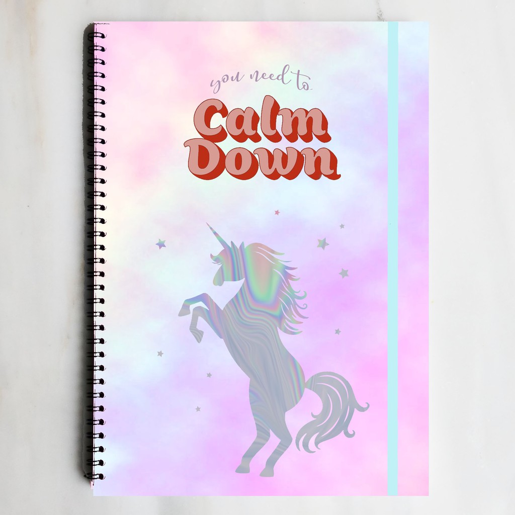 

CALM DOWN TAYLOR SWIFT Unicorn Spiral Ruled Notebook Diary Journal Office School Supplies Buku Tulis