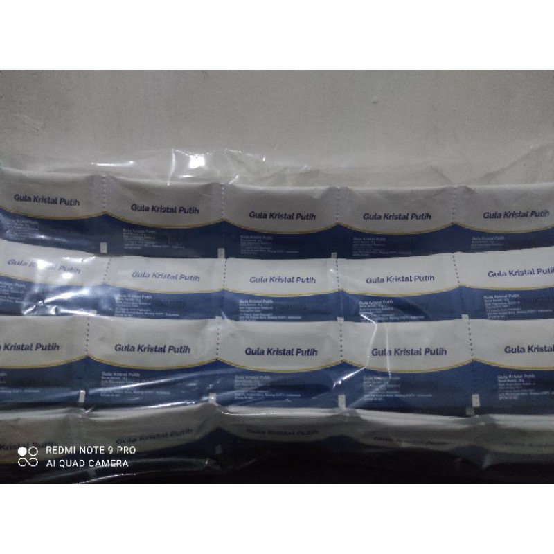 

gula sachet kemasan/whitesugar (125x 8gr)