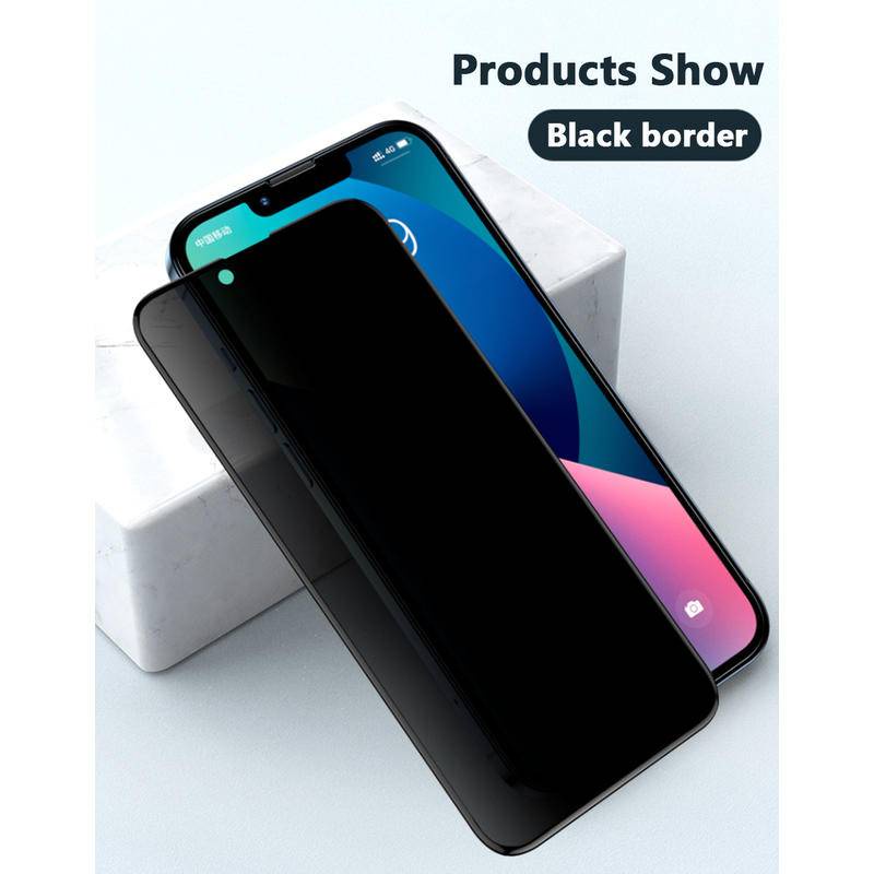 Pelindung Layar Tempered Glass Anti Spy Untuk iPhone 13 12 11 Pro Max Mini X XR XS Max 7 8 6 6s Plus SE 2020 2022