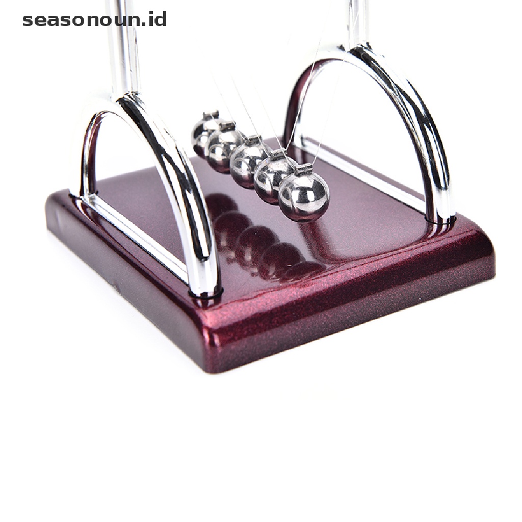 (seasonoun) Newton 's Cradle Balance Ball Bahan Baja Untuk Edukasi Sains Fisika