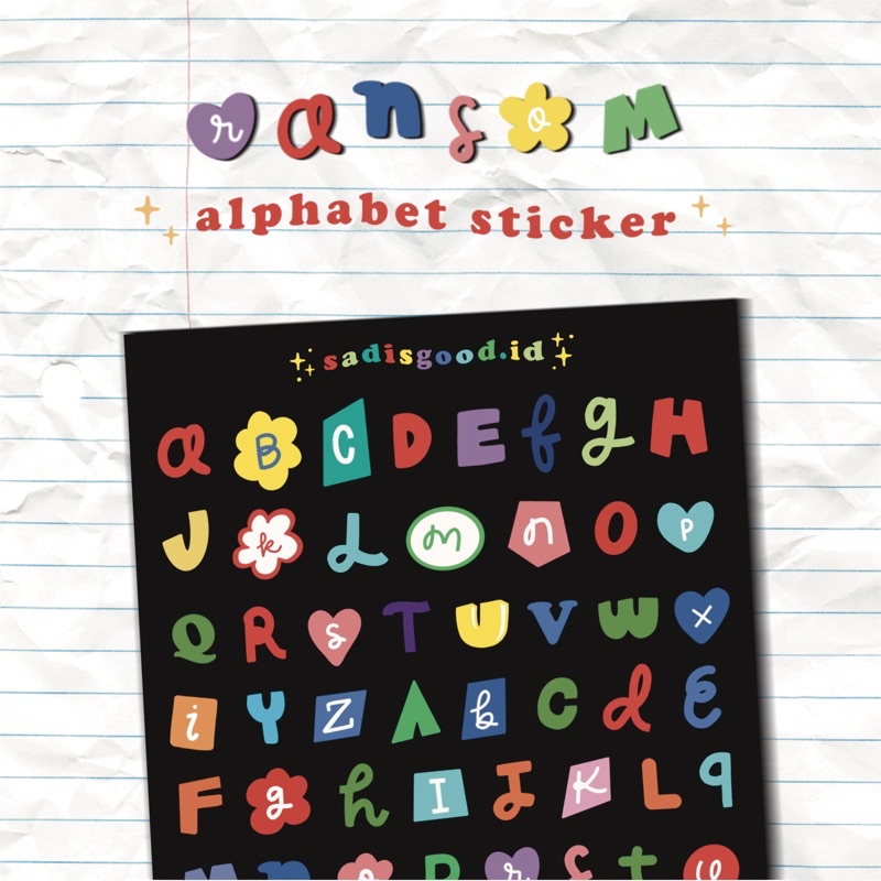 

rAnSoM alphabet sticker by sad is good