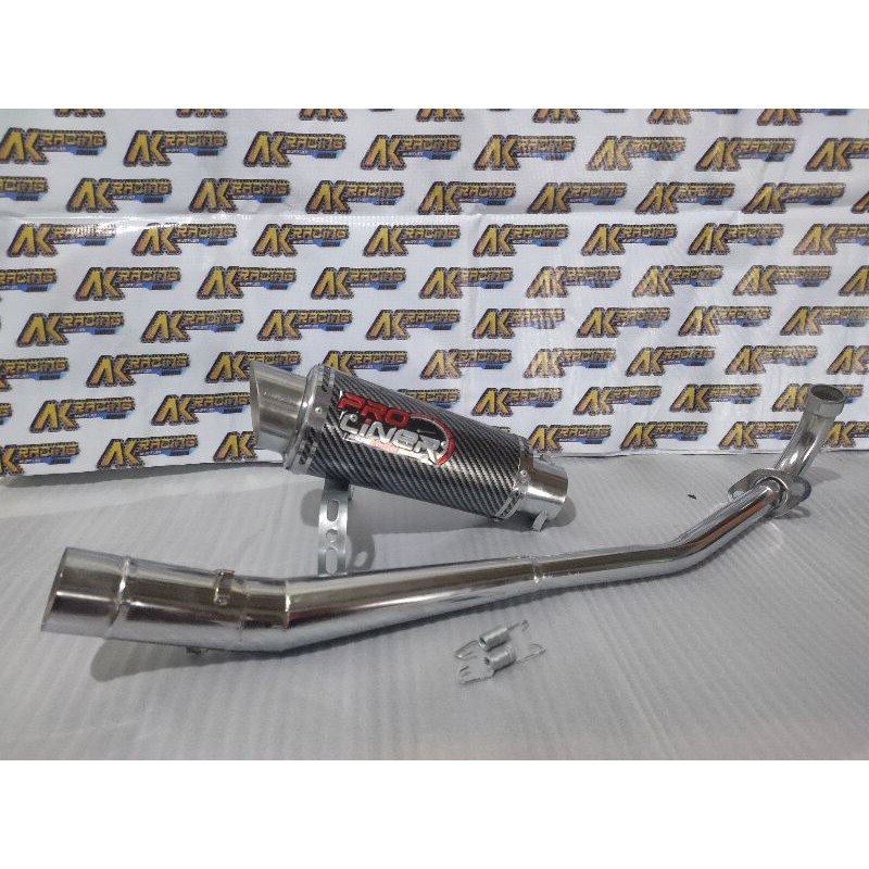 KNALPOT PROLINER CARBON KNALPOT MURAH SUPRA JUPITER ALL MOTOR BEBEK