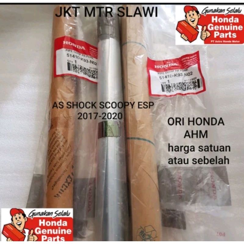 51410 K93 as shock depan pipe comp front scoopy k93 esp thn 2017-2020 harga satuan asli honda