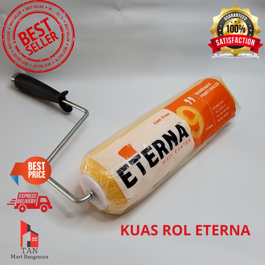 Kuas Rol Eterna Kuas DInding Tembok Cat Tembok ETRENA Kuning Original Grosir