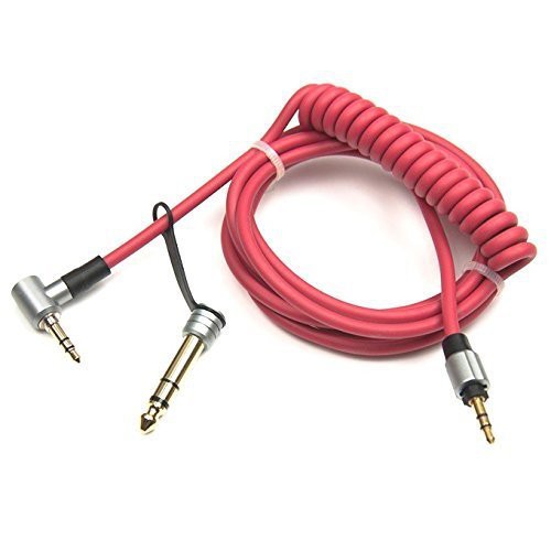 Aux Audio Cable Pro Detox 3.5 and 6.5 mm Male to Male - AV141 - Red