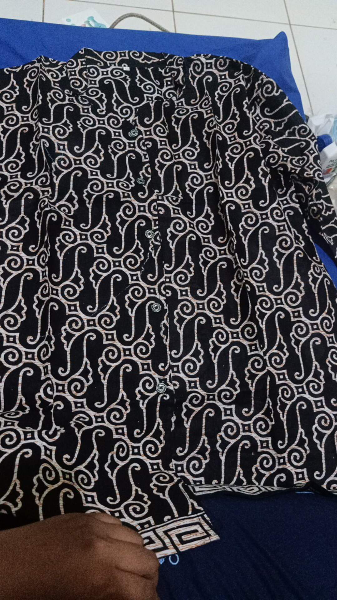 Atasan Batik Wanita Busui Kancing Depan Blouse Lengan Panjang Batik Pekalongan 183handicraft