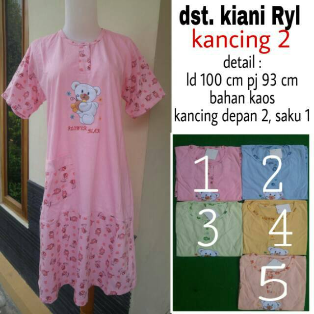 Baju Tidur Kancing Depan Murah