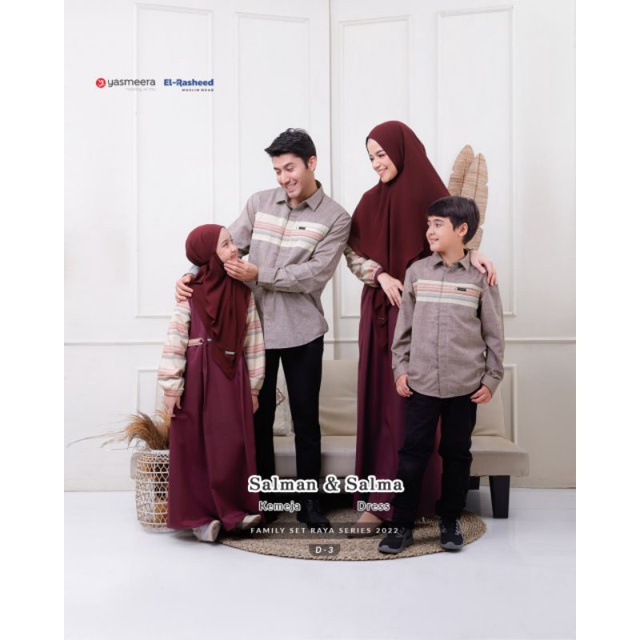 FAMILY SET SALMAN SALMA ORI YASMEERA DAN ELRASHEED KODE D3