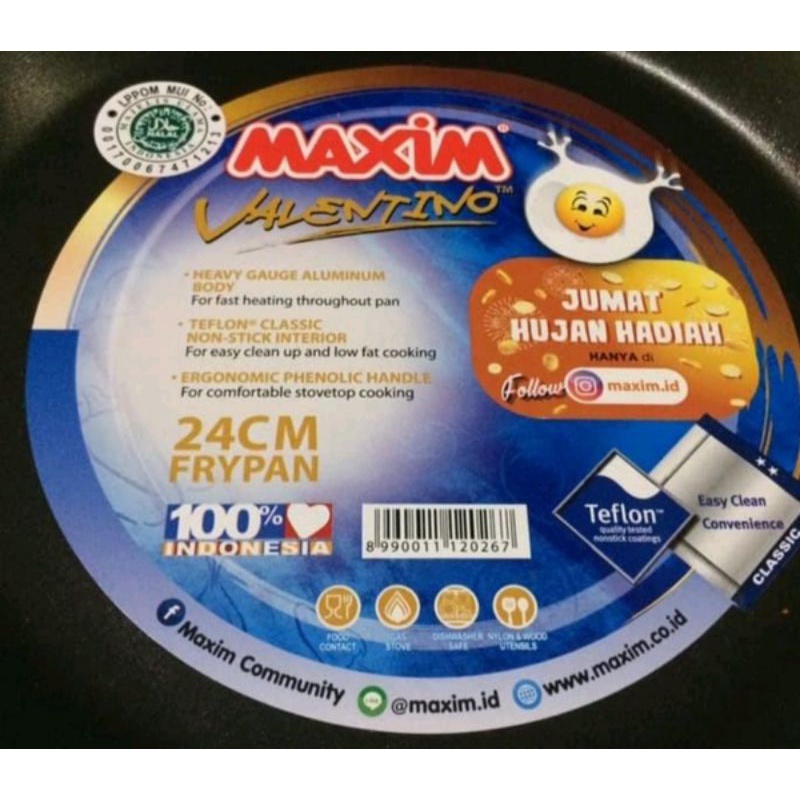 Teflon Maxim Valentino 24cm