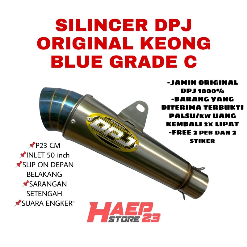 SILINCER DPJ ORIGINAL KEONG JIKSAW PUCUK BLUEMON P23 SARTENG SARANGAN SETENGAH GRADE C