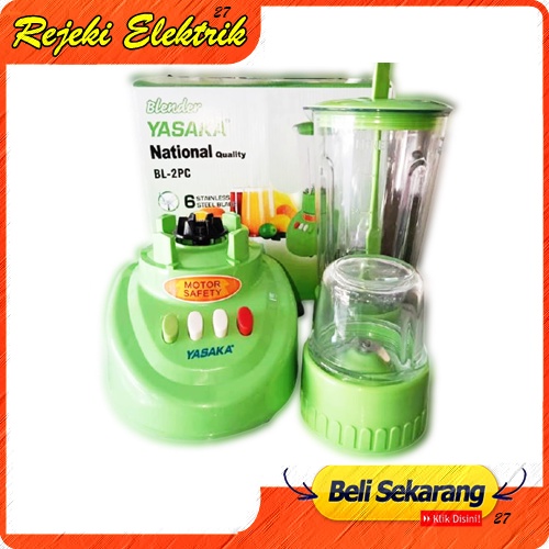 BLENDER YASAKA National Quality shake 2 in 1 BL-2PC - Blender Plastik Murah Berkualitas