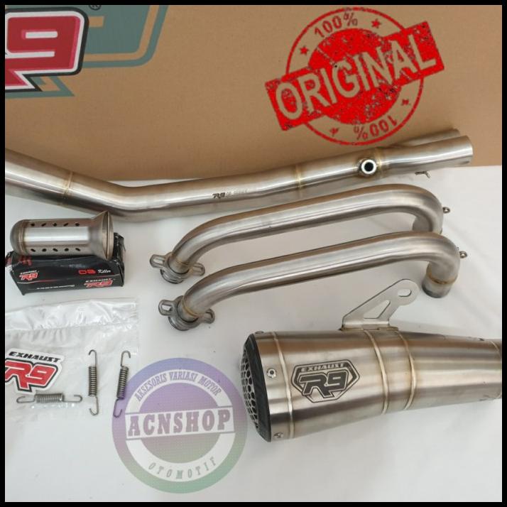 Knalpot R9 Gp Series Ninja 250 Fi 2018 New Original R9