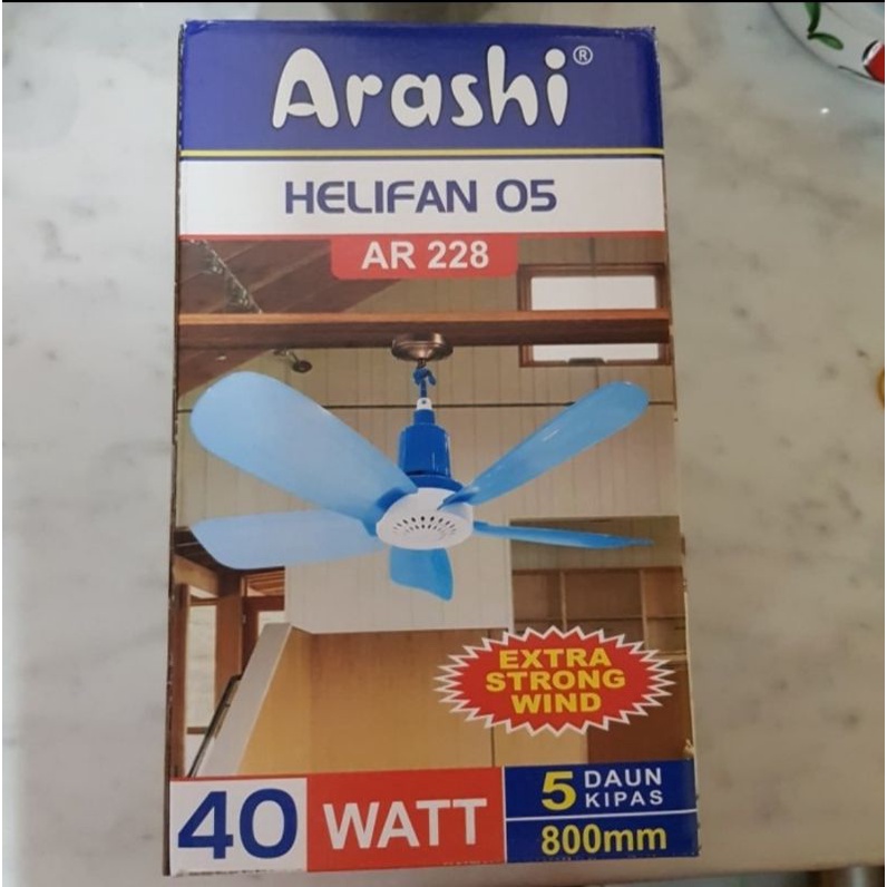 Arashi Kipas Angin Gantung. Heli Fan Arashi. Ceiling Fan Mini