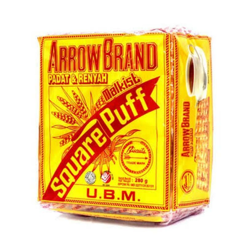 

Biskuit mari kabin gabin manis arrow brand square puff malkist ubm 280gr