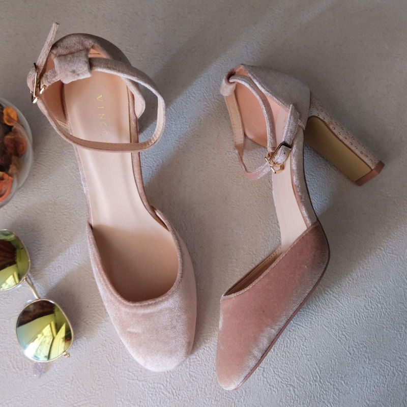 CrazySale❣️ VINCCI ORIGINAL CAKEP CANTIK VI20176831 PINK HEEL SUEDE SEPATU PESTA CASUAL KERJA LUCU M