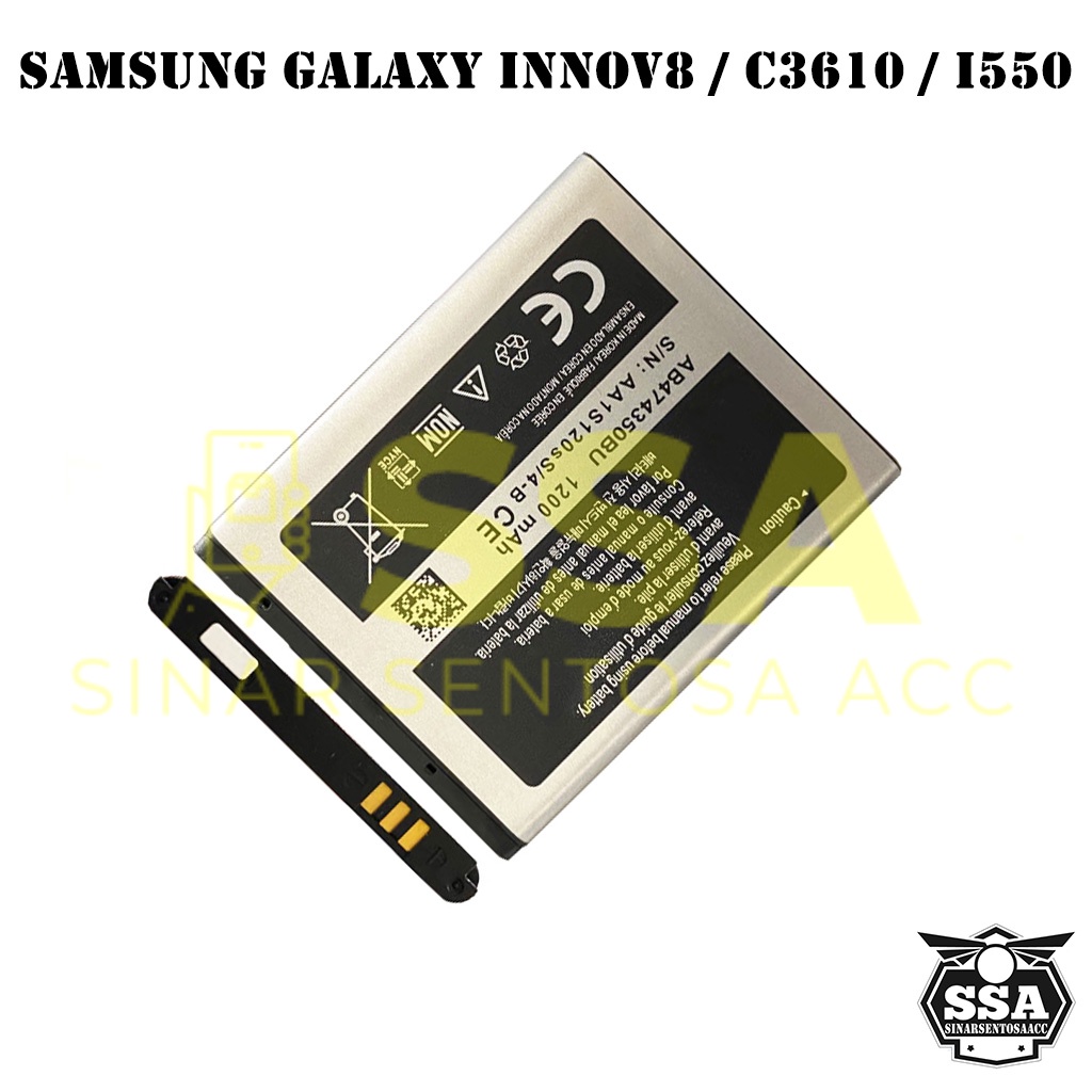 Baterai Original OEM Samsung Galaxy Innov8 C3610 I550 I680 INNOV 8 I8510 AB474350BU HP Ori Battery Batrai Batre Batu Batere GARANSI AWET MURAH